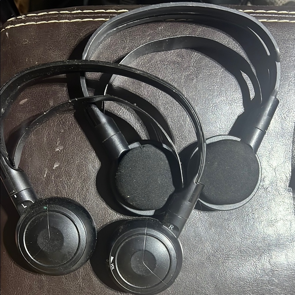 Dual Black Over-Ear Headphones